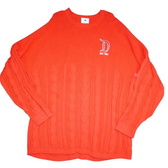 Disneyland Red Cable Knit Sweater Spirit Jersey Size 2X - Picture 6 of 11